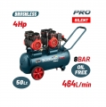 BORMANN BAT5013 Αεροσυμπιεστής Μονομπλόκ,Oil Free,4Hp/50L/464L/min - Αir compressors